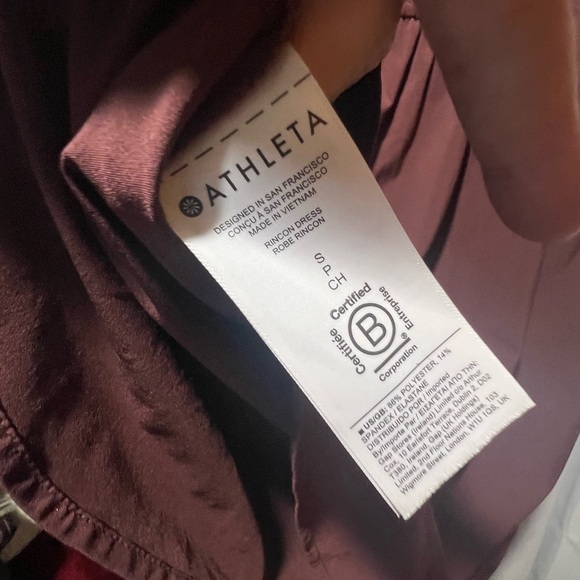 Athleta Rincon Chocolate Featherweight Midi Sleeveless Mini Dress - Picture 2 of 7